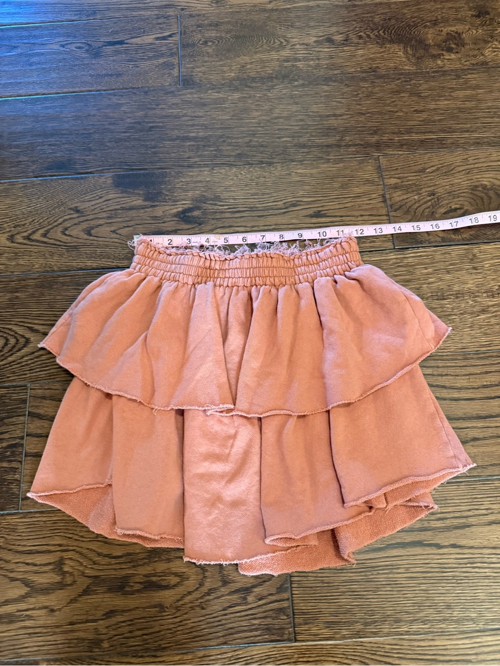 aerie dusty peach/clay stretch waist skirt